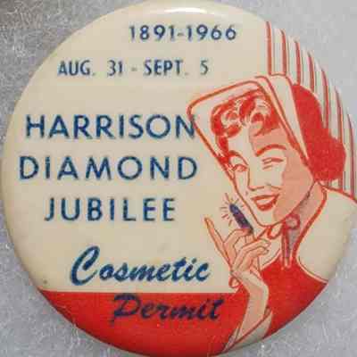 Harrison Diamond Jubilee Cosmstic Permit Button