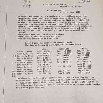 Michigan in the Fifties by Moon