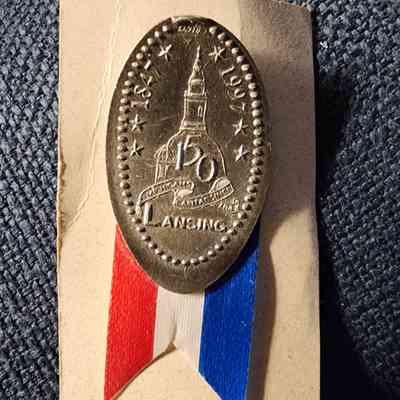 Lansing Capital Sesquicentennial, 1997, Penny Elongate