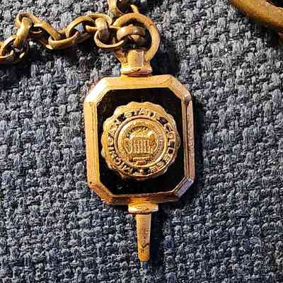 Michigan State College Fob and Chain