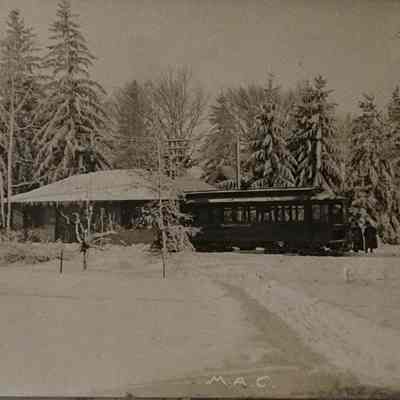 M.A.C. Interurban Station RPPC by C.E.W.