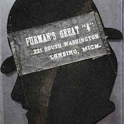 Furman's Great "4" Felt Silhouette Advertisement