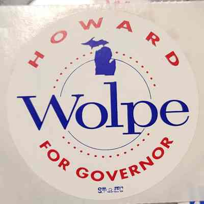 Howard Wolpe for Governor Sticker