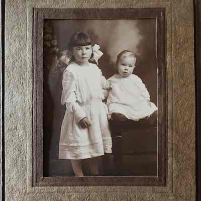 Portrait of Two Children Photo by Bovee
