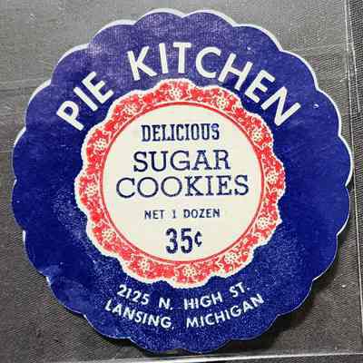 Pie Kitchen Sugar Cookie Label