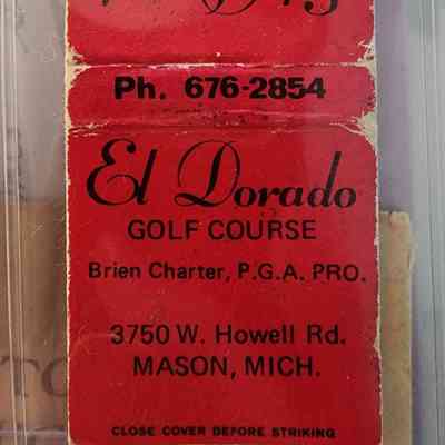 El Dorado Golf Course, Mason, Mich., Matchbook