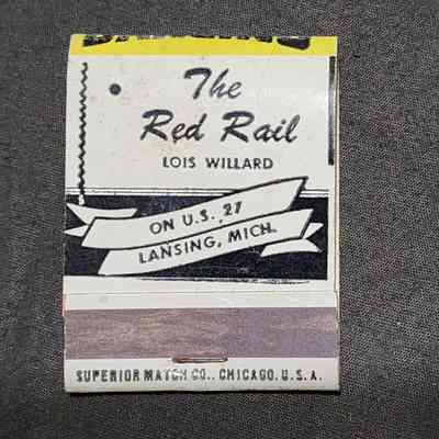 The Red Rail, Lansing, Mich., Matchbook