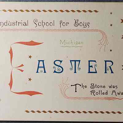 Industrial School for Boys 1893 Easter Programme