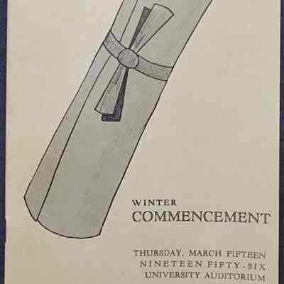 Michigan State University 1956 Winter Commencement Program