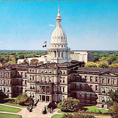 Michigan State Capitol Building, Lansing, Michigan, Postcard