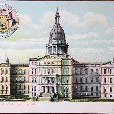 State Capitol, Lansing, Mich. Postcard