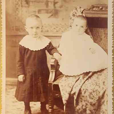 Ernie and Fred Heldmeyer Cabinet Card by Cheney