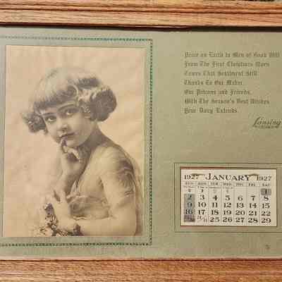 Lansing Dairy Co. 1927 Advertising Calendar