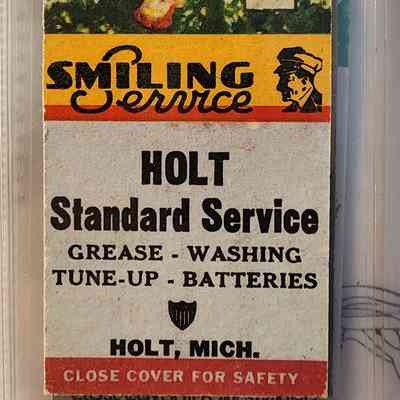 Holt Standard Service, Holt, Mich., Matchbook