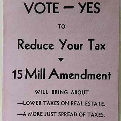 Vote Yes to Reduce Your Tax, Lansing, Pamphlet