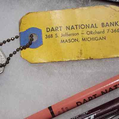 Dart National Bank Key and Tag