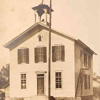 School House, Okemos, RPPC