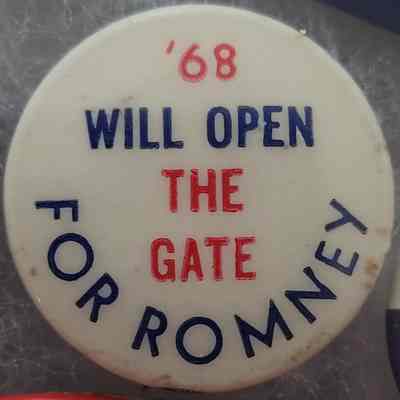 68 Will Open the Gate for Romney Button