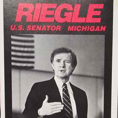 Riegle U.S. Senator Flier