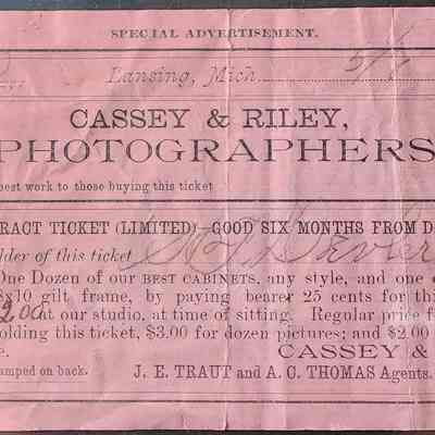 Cassey & Riley Advertising Ticket