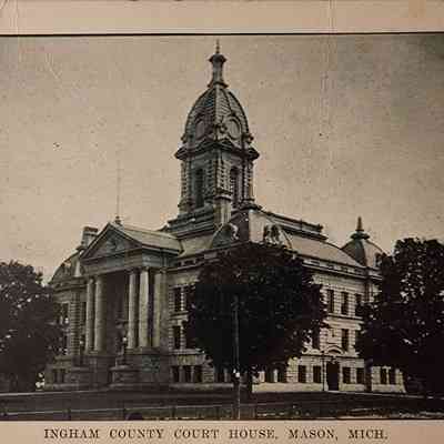 Ingham County Court House, Mason, Mich., Postcard
