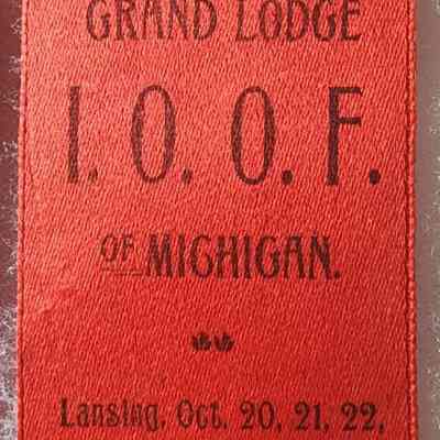 Grand Lodge I.O.O.F. of Michigan Representative Ribbon