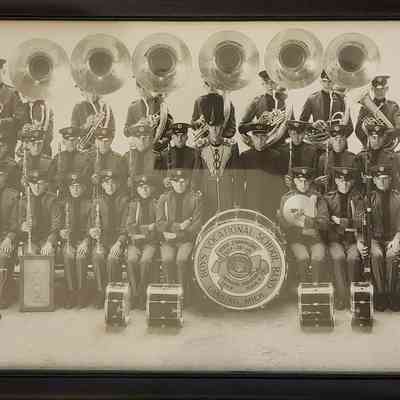 Boys Vocational School Band, c. 1930, Panorama by Leavenworth