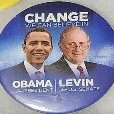 Obama-Levin Jugate Coattail Button