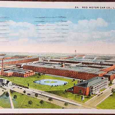 Reo Motor Car Co., Lansing, Mich. Postcard