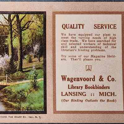 Wagenvoord Bookbindery Blotter