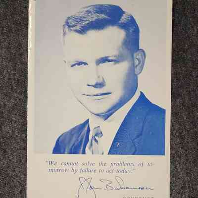 John B. Swainson Governor Card