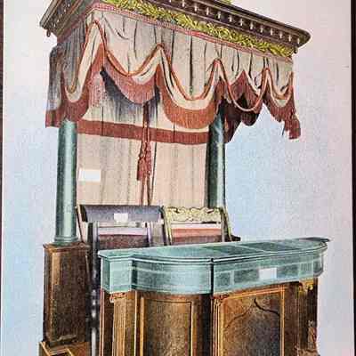 The Patrick Henry Rostrum in State Pioneer Room and Historical Museum in State Captiol Postcard