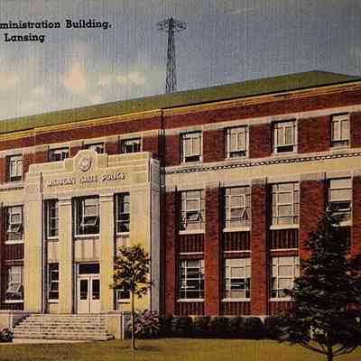 State Police Administration Building, East Lansing, Postcard
