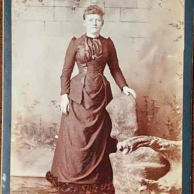 Portrait of a Woman Cabinet Card by Cheney
