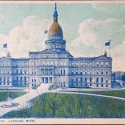 State Capitol, Lansing, Mich. Postcard