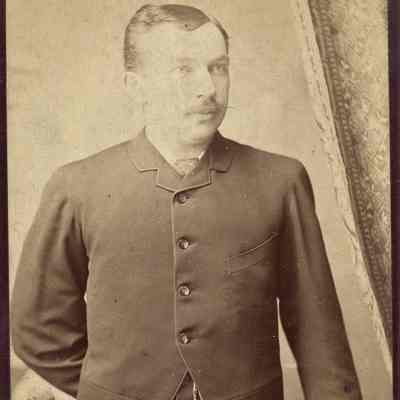 Portrait of a Man Tall Cabinet Card by Cassey & Whitney