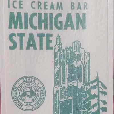Michigan State Ice Cream Bar Wrapper