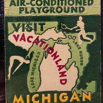 Michigan Vacationland Matchbook
