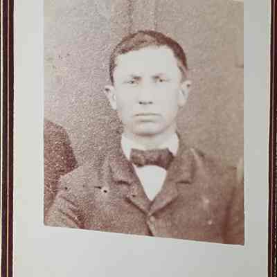 Portrait of a Man Cabinet Card by Cheney