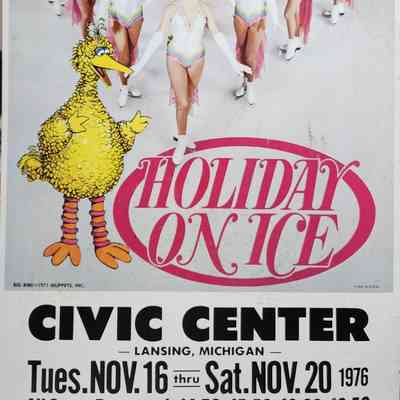 Holiday on Ice, Lansing Civic Center, 1976, Poster