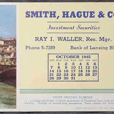 Smith, Hague & Co. Blotter