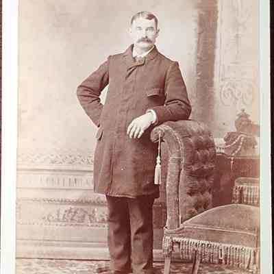 Portrait of a Man Cabinet Card by Cheney