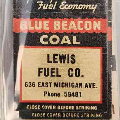 Lewis Fuel Co., Lansing, Matchbook