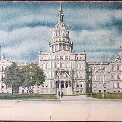 State Capitol, Lansing, Mich., Postcard