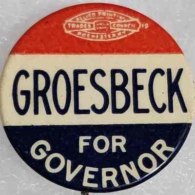Groesbeck for Governor Button