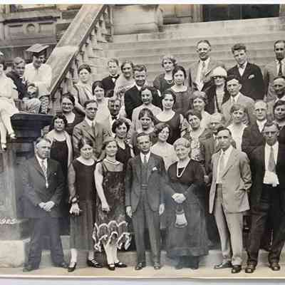 Lansing High School Class of 1900 Reunion, June 17, 1925, Photograph