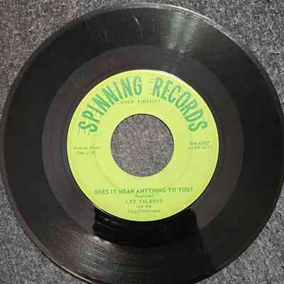 Lee Talboys, Spinning Records, 45 RPM Record