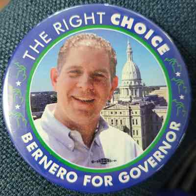 Bernero for Governor Button