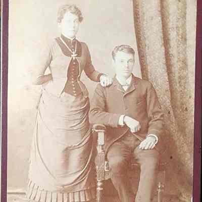 Vernell Wilder and Wife Cabinet Card by Cassey & Whitney