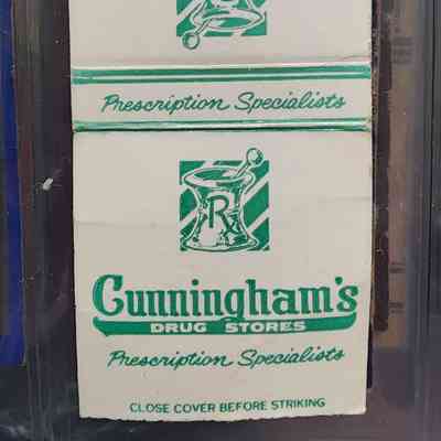 Cunningham's Drug Stores Matchbook